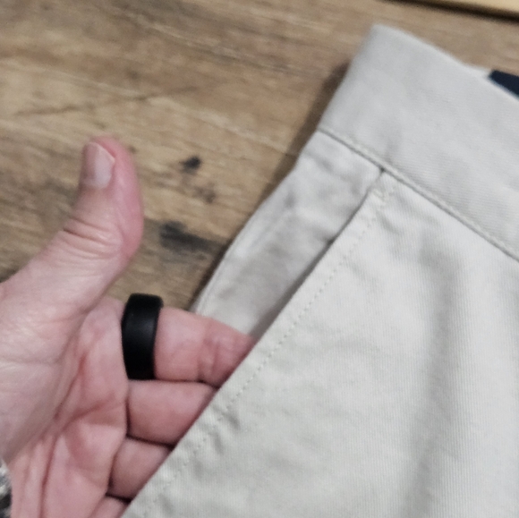 New J.Crew Flex Slim Fit Chino Pants Cream Khaki Stretch Mens 34x32 Preppy - Picture 7 of 14